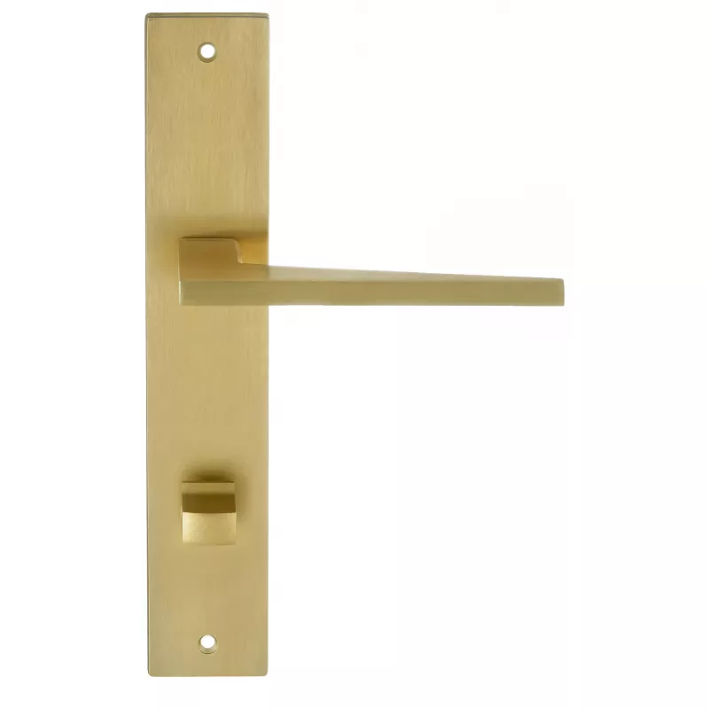 Дверная ручка на планке Extreza Hi-Tech "AZIMUT" 102 PL13-WC-96 матовая латунь PVD F08