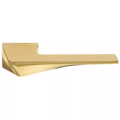 Дверная ручка Extreza Hi-Tech "ARBI" 123 скрытая розетка R14 полированная латунь PVD F06