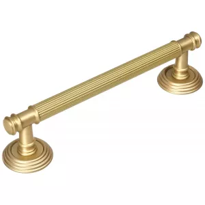 Дверная ручка скоба Extreza BENITO-R05-F02 (BENITO 307) матовая латунь (межос. расстояние 215 мм)