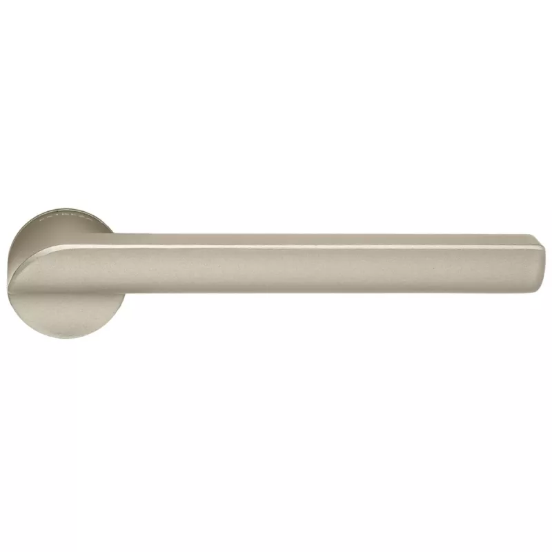 Дверная ручка Extreza Hi-Tech "SANTA" 128 круглая розетка mini R20 (2 мм) матовый никель F20