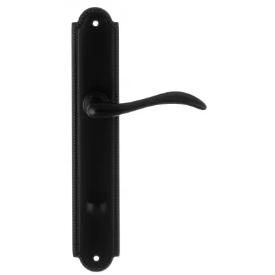 Дверная ручка на планке Extreza AGATA-PL03-WC96-F22 (AGATA 310) черный матовый