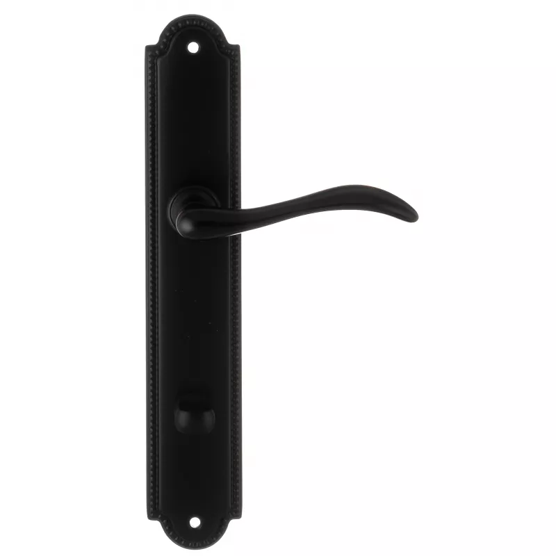 Дверная ручка на планке Extreza AGATA-PL03-WC96-F22 (AGATA 310) черный матовый