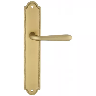 Дверная ручка Extreza "ALDO" (Альдо) 331 на планке PL03 матовая латунь F02 без доп. запирания PASS