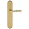 Дверная ручка Extreza "ALDO" (Альдо) 331 на планке PL05 матовая латунь F02 без доп. запирания PASS