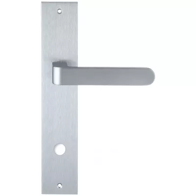 Дверная ручка на планке под WC Extreza Hi-Tech "RUBI" 132 PL11-WC-96 матовый хром F05