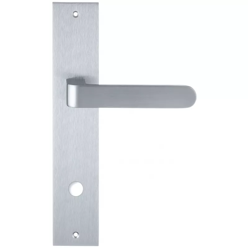 Дверная ручка на планке под WC Extreza Hi-Tech "RUBI" 132 PL11-WC-96 матовый хром F05