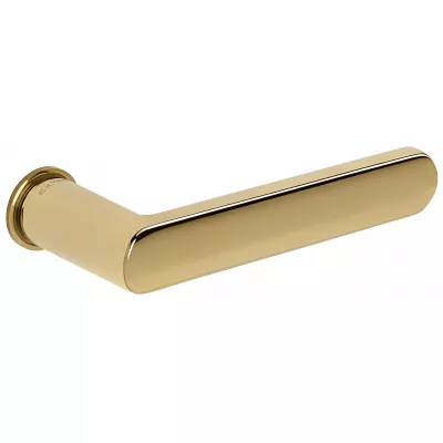 Дверная ручка Extreza Hi-Tech "AQUA" 113 круглая розетка mini R19 (2 мм) полированная латунь F06 PVD