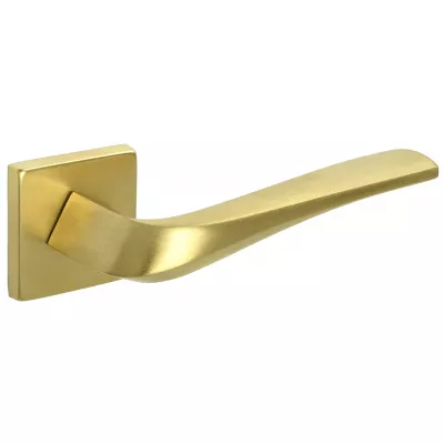 Дверная ручка Extreza Hi-Tech "GIRA" (Гира) 108 на розетке R11 матовая латунь PVD F08