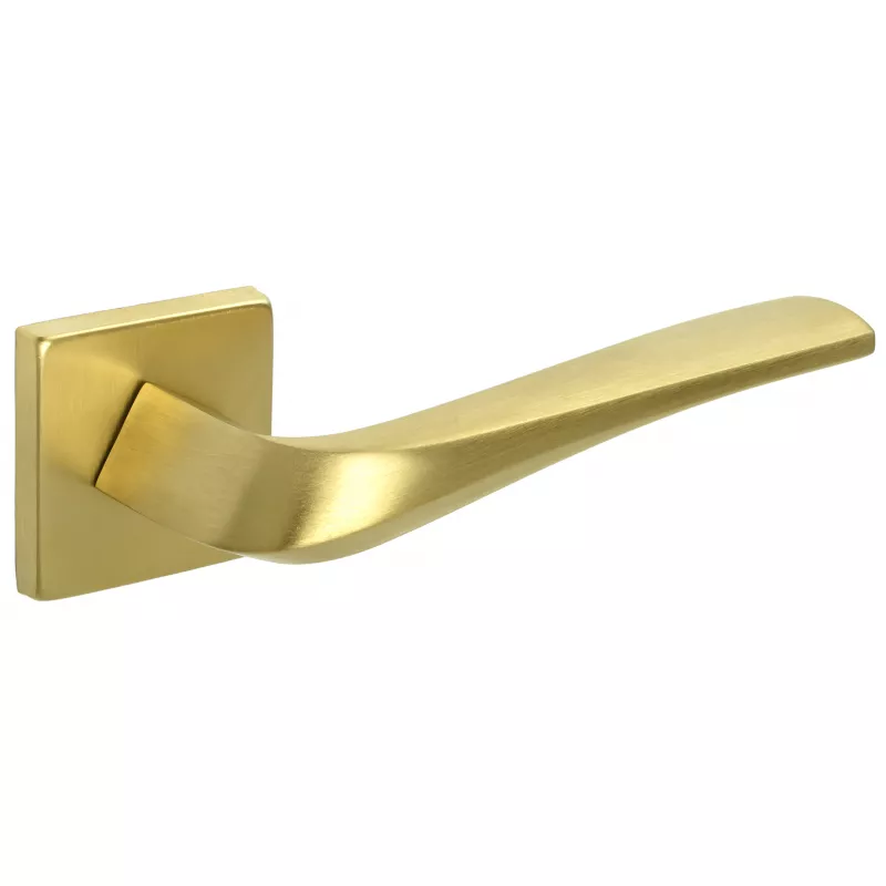 Дверная ручка Extreza Hi-Tech "GIRA" (Гира) 108 на розетке R11 матовая латунь PVD F08