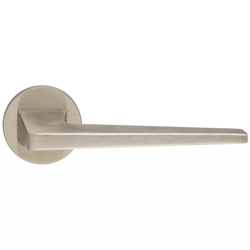 Дверная ручка Extreza Hi-Tech "ALIOT" 129 круглая розетка R16 (5 мм) матовый никель F20