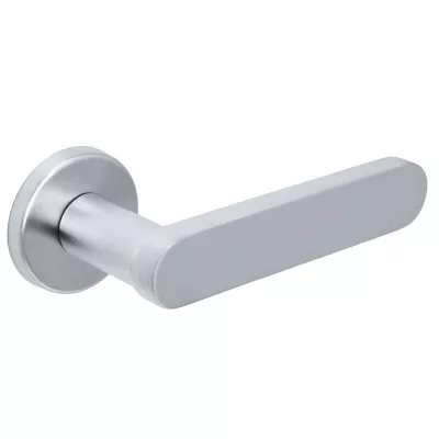 Дверная ручка Extreza Hi-tech "JEMMA" 116 на круглой розетке R12 матовый хром F05