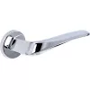 Дверная ручка Extreza Hi-Tech "GIRA" (Гира) 108 на розетке R12 полированный хром F04
