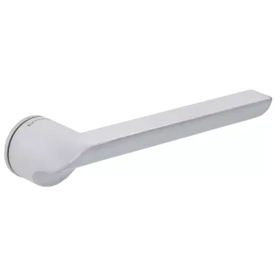 Дверная ручка Extreza Hi-Tech "SANTA" 128 круглая розетка mini R20 (2 мм) матовый хром F05