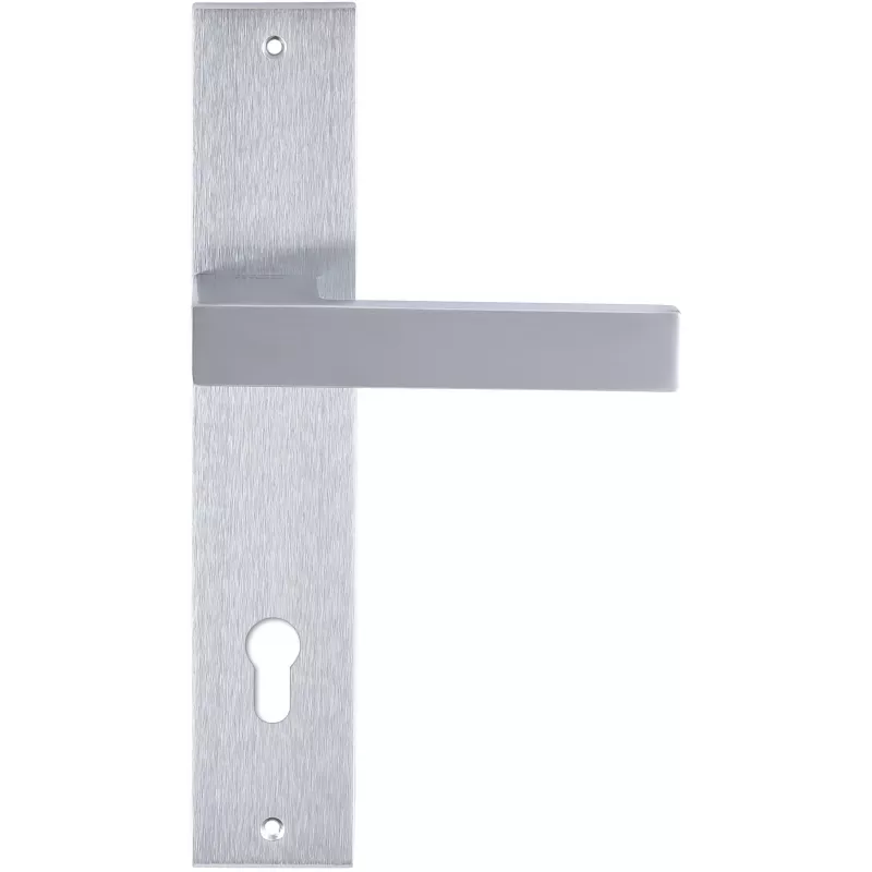 Дверная ручка Extreza Hi-tech "SPARK" (Спарк) 115 на планке PL11 матовый хром F05 CYL