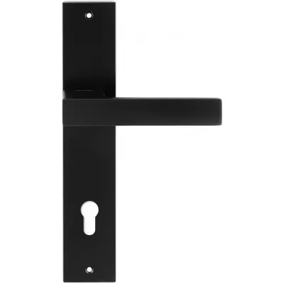 Дверная ручка Extreza Hi-tech "SPARK" (Спарк) 115 на планке PL11 черный F22 CYL