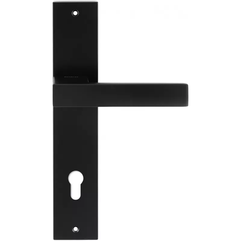 Дверная ручка Extreza Hi-tech "SPARK" (Спарк) 115 на планке PL11 черный F22 CYL