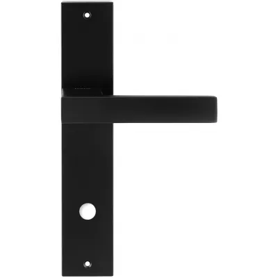 Дверная ручка Extreza Hi-tech "SPARK" (Спарк) 115 на планке PL11 черный F22 WC