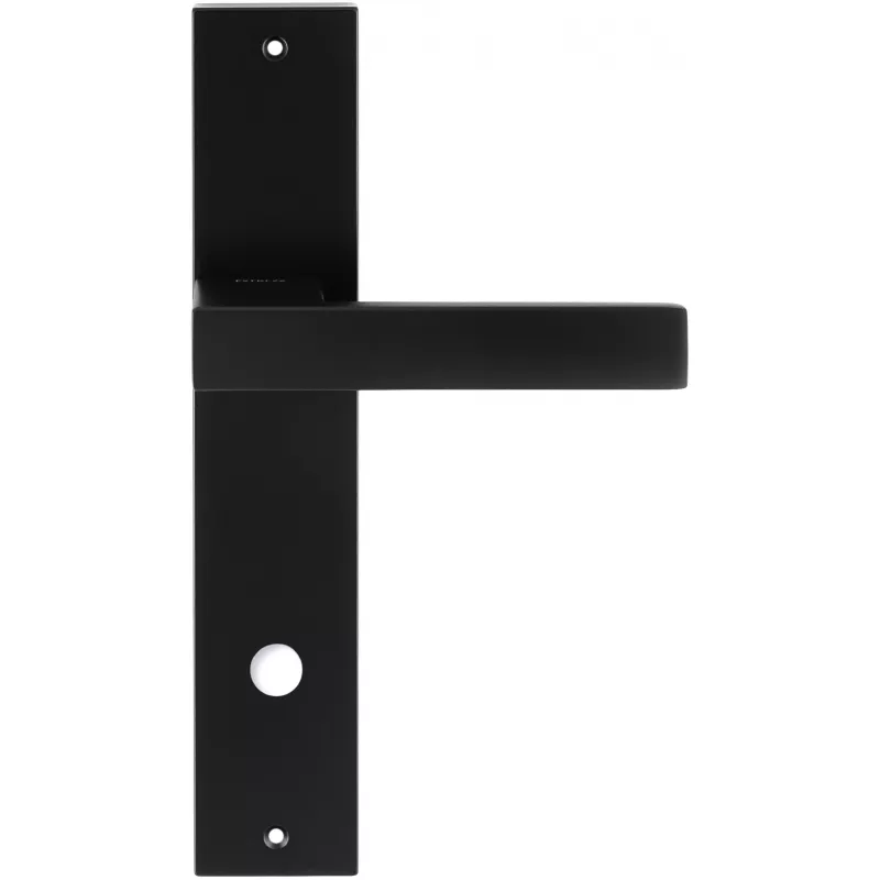 Дверная ручка Extreza Hi-tech "SPARK" (Спарк) 115 на планке PL11 черный F22 WC