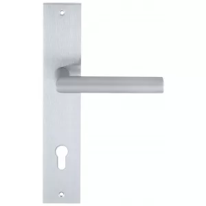 Дверная ручка на планке Extreza ODA-PL11-CYL85-F05 (ODA 133) матовый хром