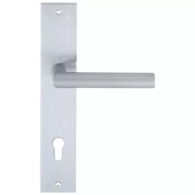 Дверная ручка на планке Extreza ODA-PL11-CYL85-F05 (ODA 133) матовый хром
