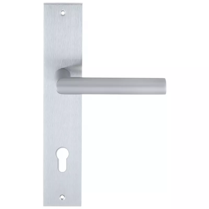 Дверная ручка на планке Extreza ODA-PL11-CYL85-F05 (ODA 133) матовый хром