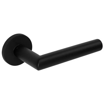 Дверная ручка Extreza ODA-R16-F22 (ODA 133 круглое основание 5 мм) черный матовый