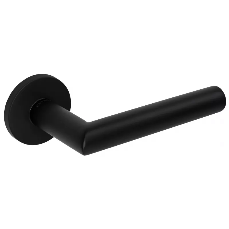 Дверная ручка Extreza ODA-R16-F22 (ODA 133 круглое основание 5 мм) черный матовый