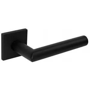 Дверная ручка Extreza ODA-R15-F22 (ODA 133 квадратное основание 5 мм) черный матовый