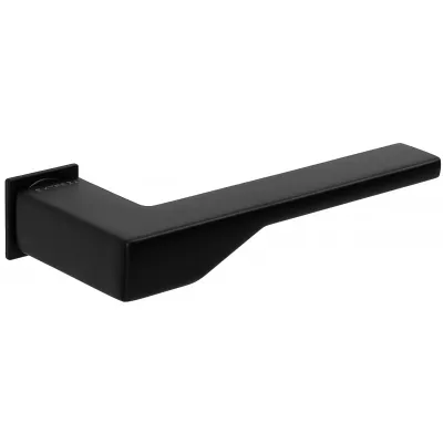 Дверная ручка Extreza Hi-Tech "ADONA" 122 квадратная розетка mini R21 (2 мм) черный матовый F22