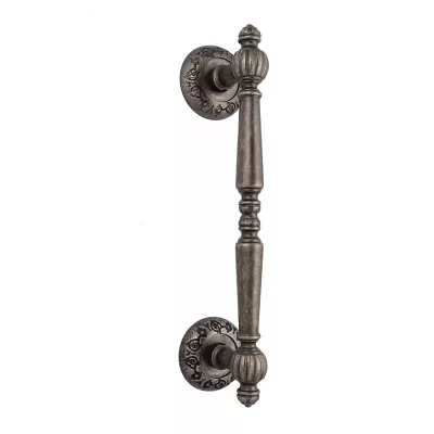 Ручка дверная скоба Extreza "DANIEL" (Даниель) R04 античное серебро F45