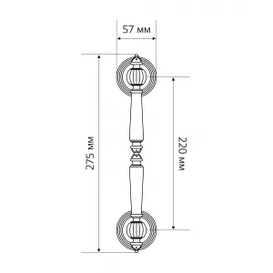 Ручка дверная скоба Extreza 