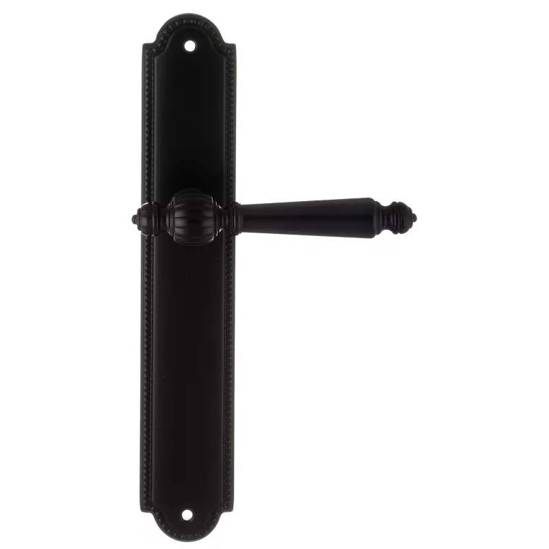 Ручка дверная Extreza "DANIEL" 308 на планке PL03 черный матовый F22