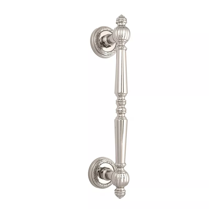 Ручка дверная скоба Extreza "DANIEL" (Даниель) R06 полированный никель F21