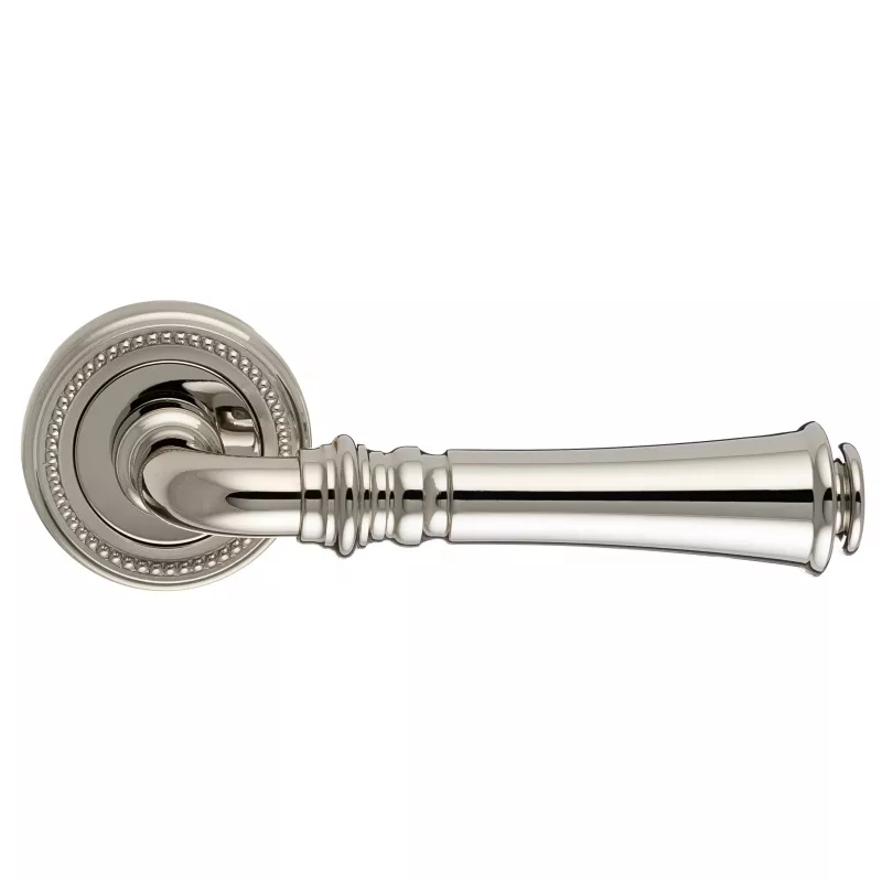 Дверная ручка Extreza "CANNA" 327 круглая розетка R03 полированный никель F21