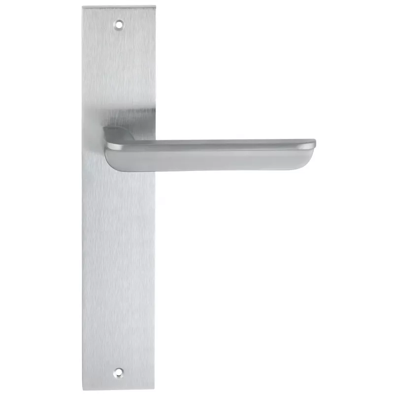 Дверная ручка на планке Extreza "FOSSA" 136 PL11 матовый хром F05