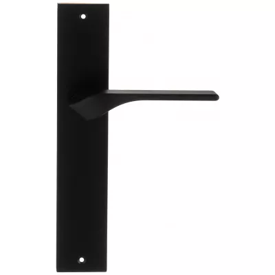 Дверная ручка на планке Extreza "AURA" 134 PL11 черный матовый F22