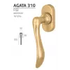 Оконная ручка Extreza AGATA-HW-F02 (AGATA 310) матовая латунь