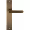 Дверная ручка на планке Extreza Hi-Tech "AQUA" 113 PL11 матовая бронза F03