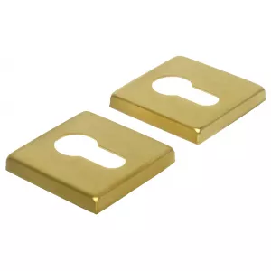 Накладка под цилиндр Extreza CYL-R11-PVD-F08 (квадратное основание 7 мм) матовая латунь PVD