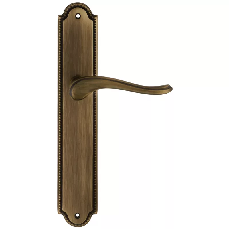 Дверная ручка Extreza "ARIANA" (Ариана) 333 на планке PL03 матовая бронза F03 без доп. запирания PASS
