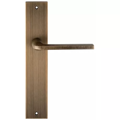 Дверная ручка Extreza Hi-Tech "TERNI" (Терни) 320 на планке PL11 матовая бронза F03 без доп. запирания PASS