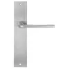 Дверная ручка Extreza Hi-Tech "TERNI" 320 на планке PL11 матовый хром F05 без доп. запирания PASS