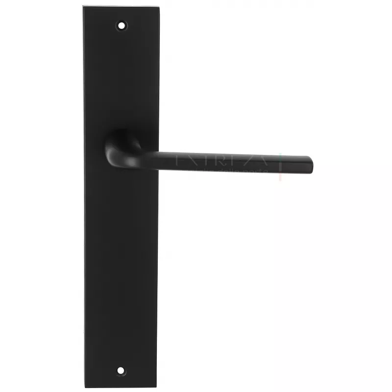 Дверная ручка Extreza Hi-Tech "TERNI" (Терни) 320 на планке PL11 черный F22 без доп. запирания PASS