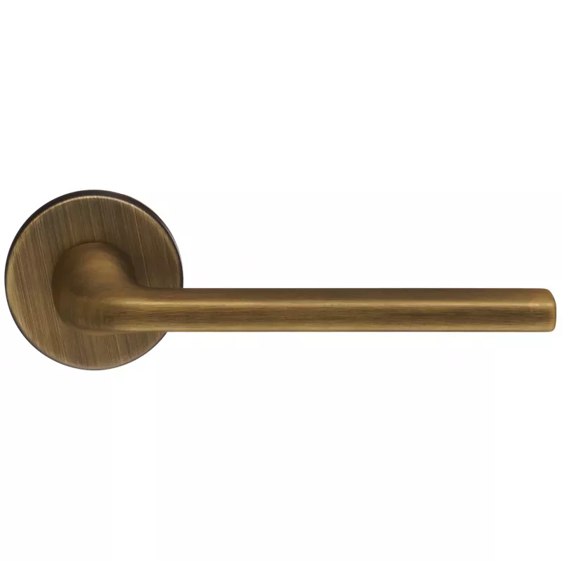 Дверная ручка Extreza Hi-Tech "TERNI" 320 круглая розетка R12 (7 мм) матовая бронза F03