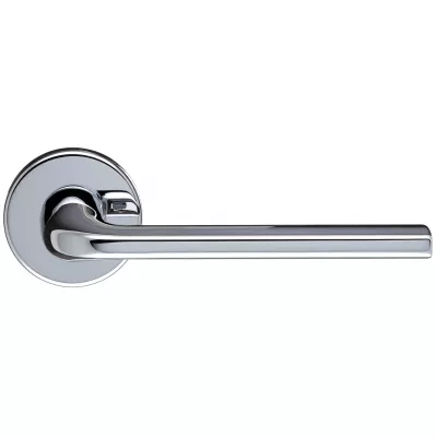 Дверная ручка Extreza Hi-Tech "TERNI" 320 круглая розетка R12 (7 мм) полированный хром F04