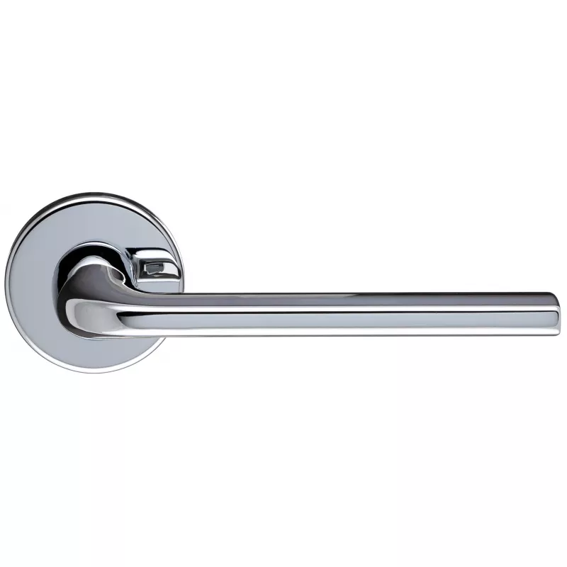 Дверная ручка Extreza Hi-Tech "TERNI" 320 круглая розетка R12 (7 мм) полированный хром F04