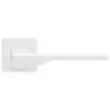 Дверная ручка Extreza Hi-Tech "ADONA" 122 квадратная розетка R11 (7 мм) белый матовый F26