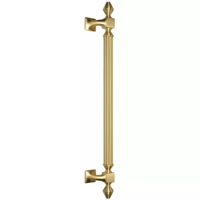 Ручка дверная скоба Extreza "IMPERO" 470 мм, матовая латунь ГЛЯНЕЦ F07