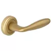 Дверная ручка Extreza "VIGO" (Виго) 324 на розетке R01 матовая латунь F02