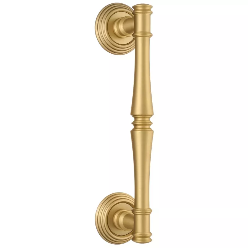 Ручка дверная скоба Extreza "PIERO" (Пьеро) 326 R05 матовая латунь F02